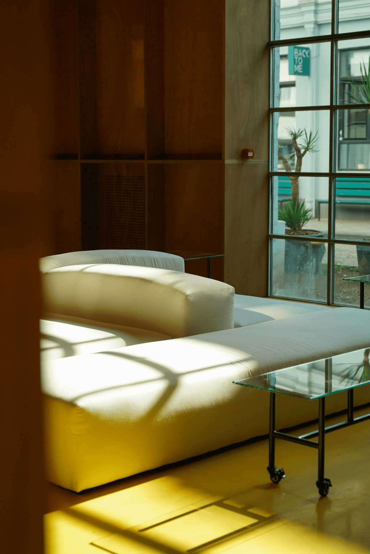 Posh hotel lobby